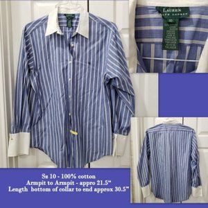 Vintage Ralph Lauren Cotton Ladies' Shirt / Blouse